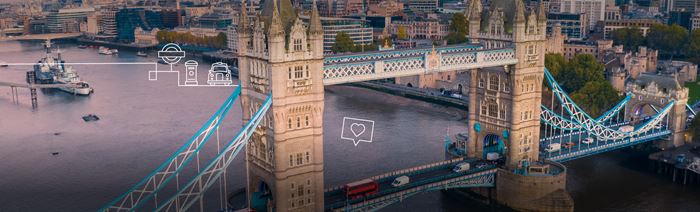 Tower bridge over the river thames.