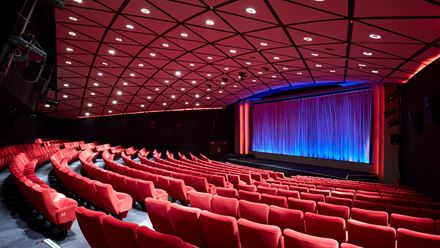 A screening room at BFI Southbank London. Credit: Edward Sumner. Image courtesy of BFI.