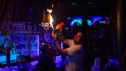 Try signature and classic cocktails at the vibrant Ballie Ballerson ball pit bar. Image courtesy of Ballie Ballerson.