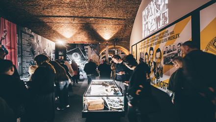 Explore the Direct from Graceland: Elvis exhibition, featuring Elvis' personal artefacts and belongings. Image courtesy of Golden Tours.