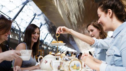 Afternoon tea at the Cutty Sark. Image courtesy of Red Letter Days.