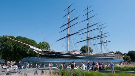 The Cutty Sark in Greenwich. Image courtesy of Red Letter Days.