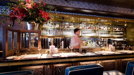 The bar at Bob Bob Ricard. Image courtesy of Bob Bob Ricard.