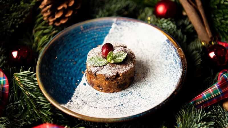 Enjoy Christmas pudding with an Indian twist at Babur in south-east London. Credit: Babur. Image courtesy of Babur. Christmas pudding with an Indian twist at Babur in south-east London.