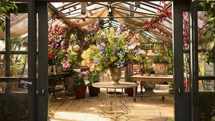 The Teahouse at Petersham Nurseries. Credit: Andrew Montgomery. Image courtesy of Petersham Nurseries.
