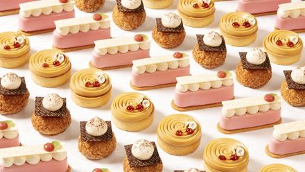 Beautiful afternoon tea cakes at The Ritz London. Credit: The Ritz. Image courtesy of The Ritz.