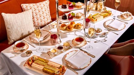Indulgent afternoon tea treats at The Savoy in London. Credit: The Savoy. Image courtesy of The Savoy.