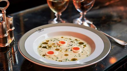 Sample the classic Scottish dish Cullen Skink at Burns Night at The Wolseley. Image courtesy of Bacchus Agency.