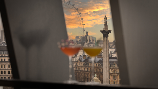 View of the London Eye from 8 at The Londoner.