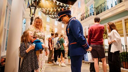 Take the kids to meet their favourite characters and experience the world of Paddington Bear Experience. Image courtesy of Golden Tours.