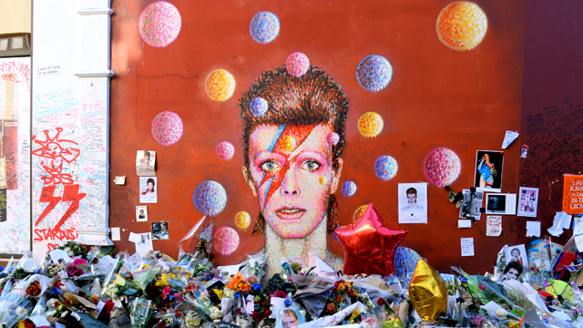 David Bowie mural, Brixton. Image courtesy of Shutterstock. David Bowie mural in Brixton.