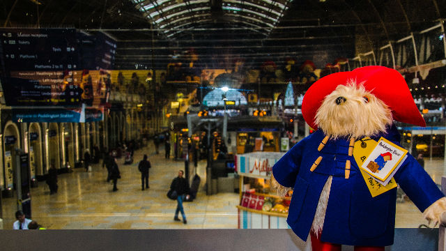 Paddington bear in Paddington station