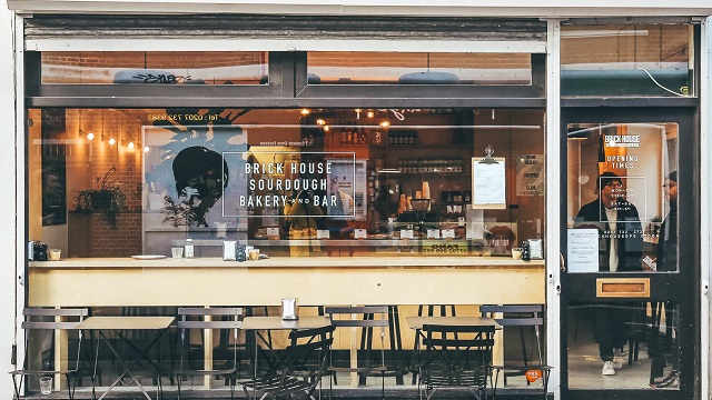 Exterior of Brick House Bakery and Cafe in Peckham