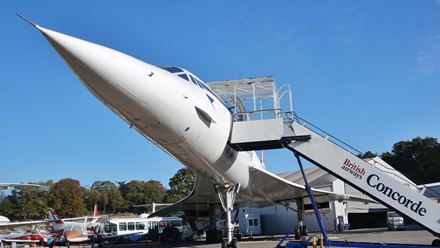 Take part in the Brooklands Concorde Experience at Brooklands Museum. Image courtesy of Golden Tours.