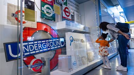 See interactive exhibitions, galleries and memorabilia of London's historic transport past. Image courtesy of London Transport Museum.