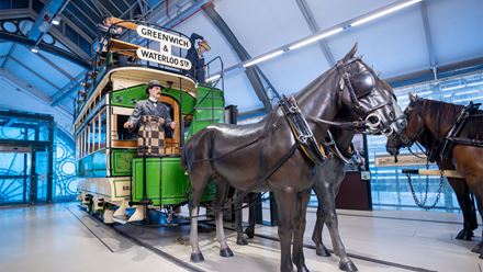 Explore interactive exhibits and London transport collections dating back to 1800 at London Transport Museum. Image courtesy of London Transport Museum.