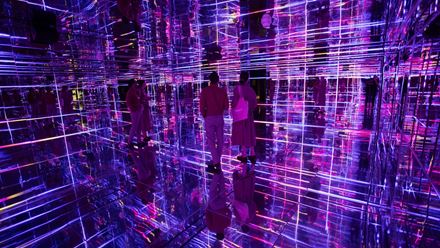 Experience Pulse Interactive's light sculptures at Moco Museum. Image courtesy of Moco Museum.