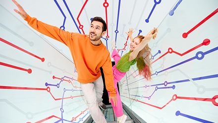 The Paradox Tunnel at Paradox Museum London. Image courtesy of Golden Tours.