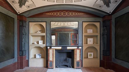 Alison Watt at Pitzhanger Manor in Ealing, London. Image courtesy of Janette Scott Arts PR. Photo Credit: Andy Stagg