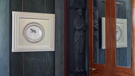 Alison Watt at Pitzhanger Manor. Image courtesy of Janette Scott Arts PR. Photo Credit: Andy Stagg