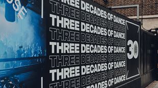 Exterior of Ministry of Sound nightclub in south London.