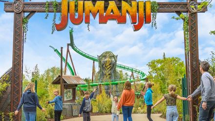 Enter the world of Jumanji at the Chessington World of Adventures resort. Image courtesy of Chessington World of Adventures.