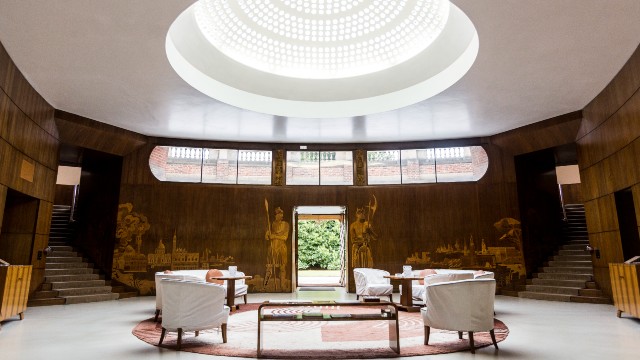 Entrance Hall of Eltham Palace, Image courtesy of English Heritage. Entrance Hall of Eltham Palace,