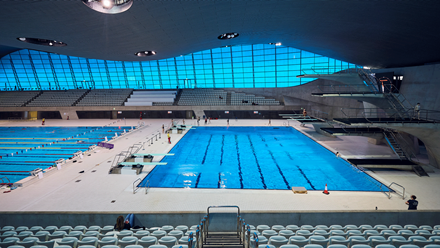 Choose from two 50m (164ft) pools at the London Aquatics Centre. Credit: Everyone Active.