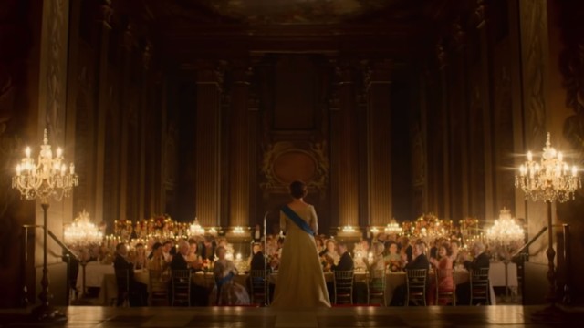 The Crown being filmed at the Old Royal Naval College in Greenwich. Image courtesy of Old Royal Naval College. The Crown being filmed at the Old Royal Naval College in Greenwich.