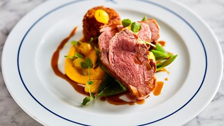 A plate of food prepared at The Summerhouse. Credit: Steven Joyce. Image courtesy of First Restaurant Group.