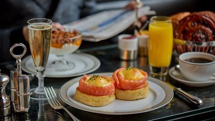 Eggs Florentine. Copyright: Tim Winter. Image courtesy of The Wolseley Hospitality Group.