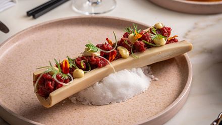 A plate of food. Image courtesy of Shangri-La The Shard, London.
