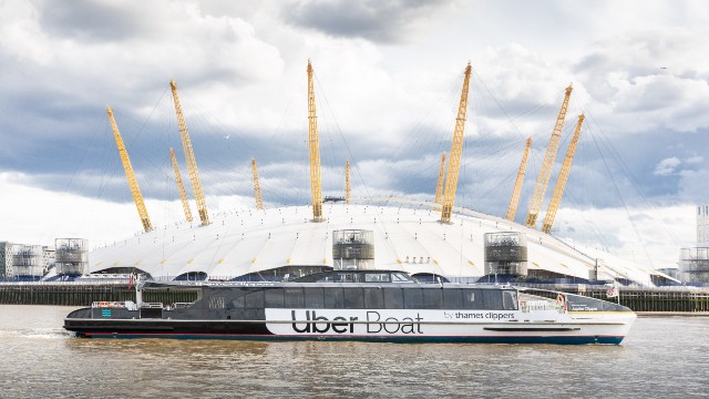 Uber Boat by Thames Clippers by The O2. Image courtesy of Uber Boat by Thames Clippers. Uber Boat by Thames Clippers by The O2.