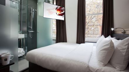 A room at Z Hotel Soho. Image courtesy of FINN Partners.