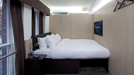 A room at Z Hotel Soho. Image courtesy of FINN Partners.