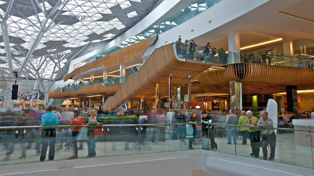Shop late at Westfield's two London locations. ©Westfield/HansonImages. Shoppers at Westfield shopping centre in London