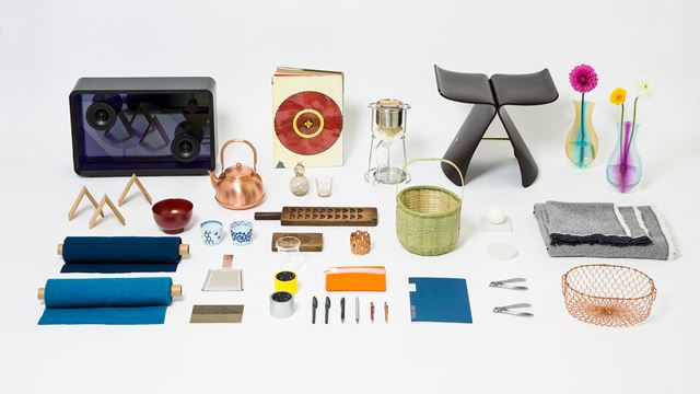 Japan House London has an entire floor devoted to a shop. Image courtesy of IKallaway. A selection of Japanese objects for sale at Japan House London, including stationary, tableware and furniture.