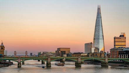 Sunset over London. Copyright: visitlondon.com/Jon Reid 