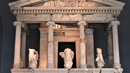 The Nereid Monument at the British Museum. Image courtesy of Golden Tours.