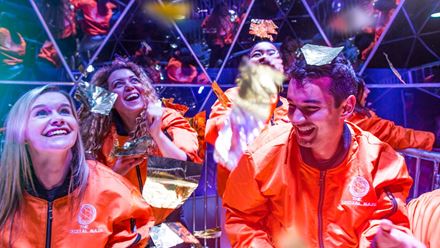 Each crystal buys your team more time in the final challenge – The Crystal Dome. Image courtesy of The Crystal Maze LIVE Experience.