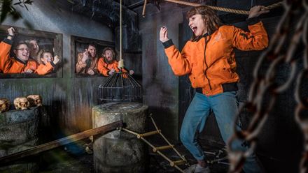 Explore the scary medieval time zone. Image courtesy of The Crystal Maze LIVE Experience.