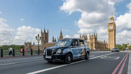 Hop on a Black Cab and see London and its major sights, including the world famous Big Ben. Image courtesy of London & Partners/Michael Barrow.