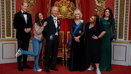 Pose with royalty at Madame Tussauds London. Image courtesy of Madame Tussauds London.