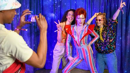 Strike a pose with pop icon David Bowie at Madame Tussauds London. Image courtesy of Madame Tussauds London.