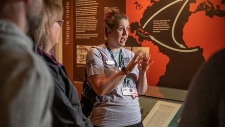 Take a tour of the London, Sugar and Slavery gallery at the London Museum Docklands. Credit: John Chase. Image courtesy of London Museum.