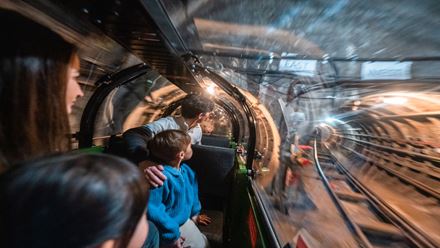 Ride the Mail Rail at The Postal Museum. Image courtesy of The Postal Museum.