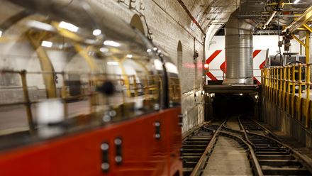 Experience a ride on the Mail Rail at The Postal Museum. © Miles Willis/The Postal Museum