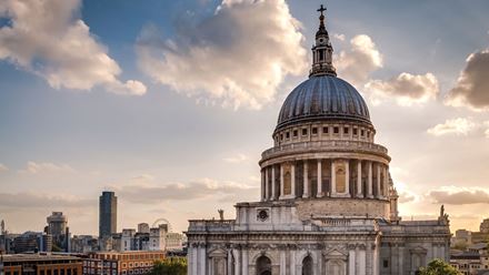 Admire St Paul's Cathedral, a key monument on the London skyline, and a site of numerous historic events. © Shutterstock. Image courtesy of Shutterstock.