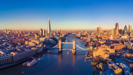 Admire London and its many iconic sights on both sides of the Thames including The Shard. Image courtesy of Shutterstock.