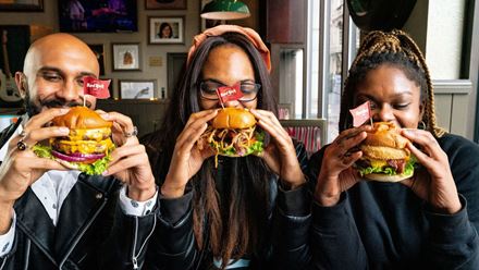  Enjoy a two-course meal at the Hard Rock Café with a Go City London Explorer Pass. Image courtesy of Go City.